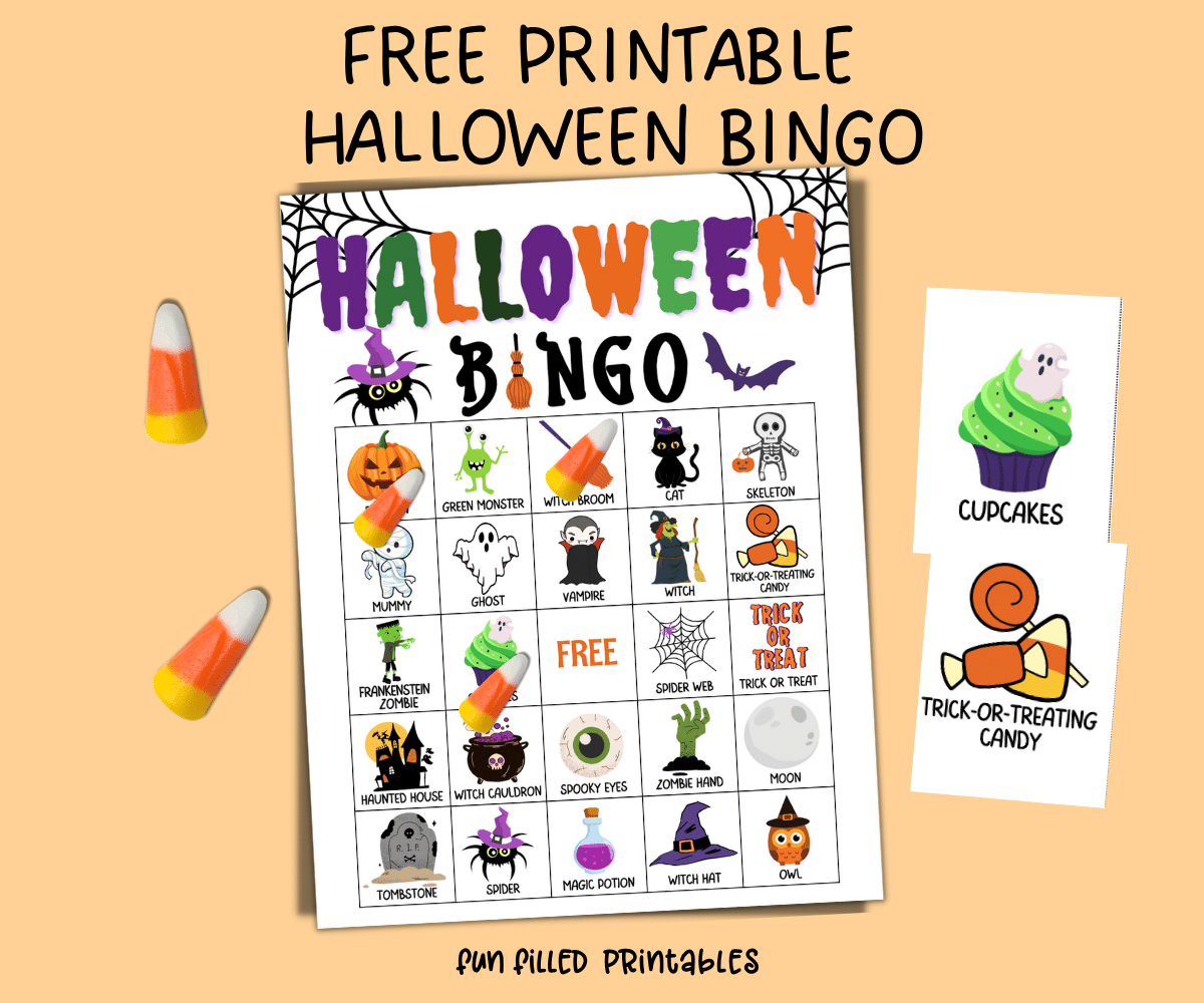 20 free halloween bingo cards