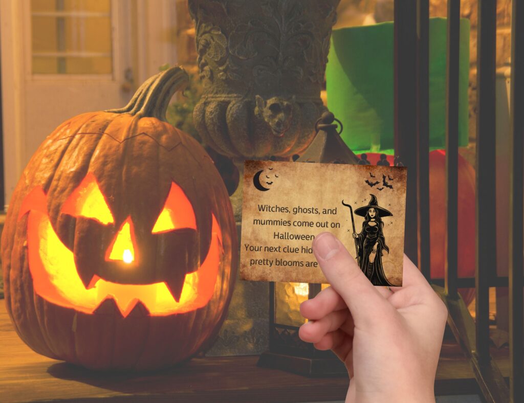 outsid halloween scavenger hunt