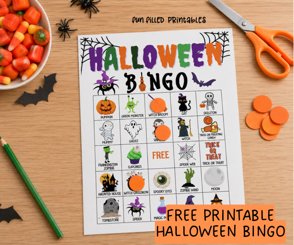 20 free halloween bingo cards