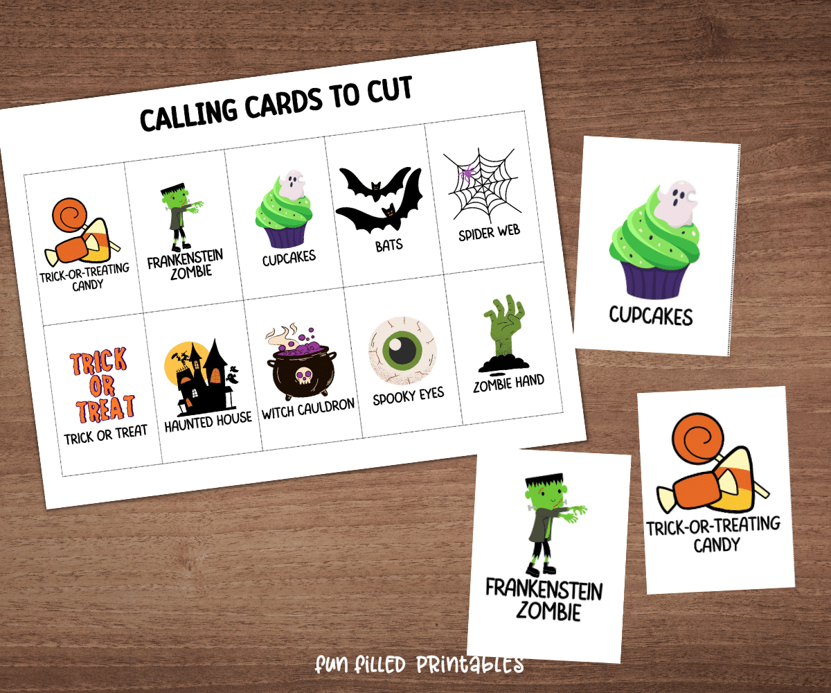 20 free halloween bingo cards