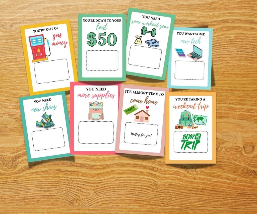 College Gift Card Book Printable