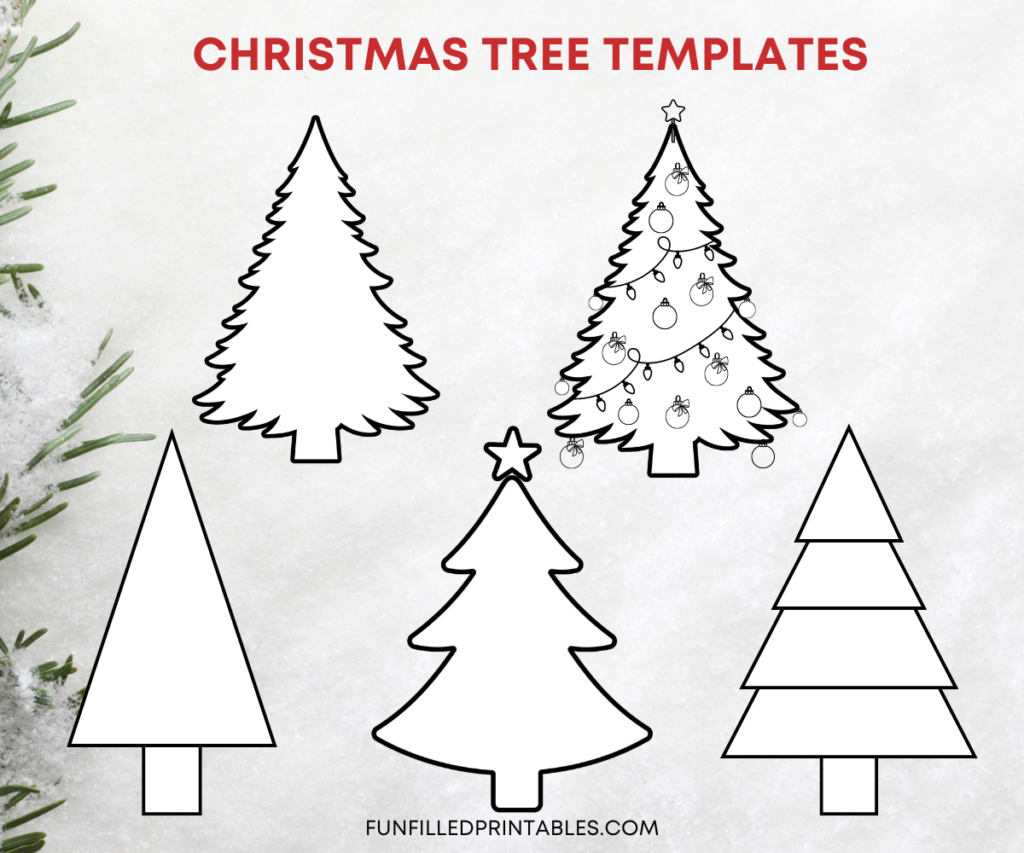 Free christmas tree templates