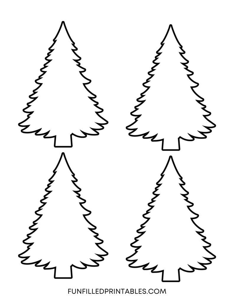 Ornament-Ready Tree Christmas tree template