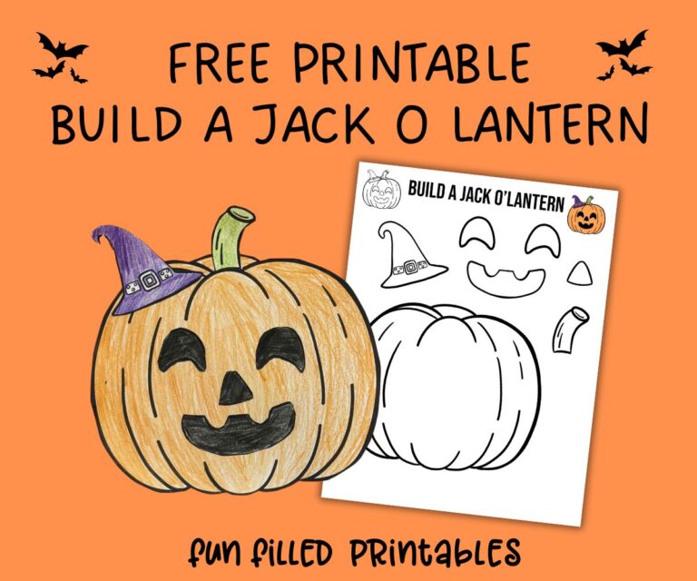 build a jack o Lantern printable pdf free