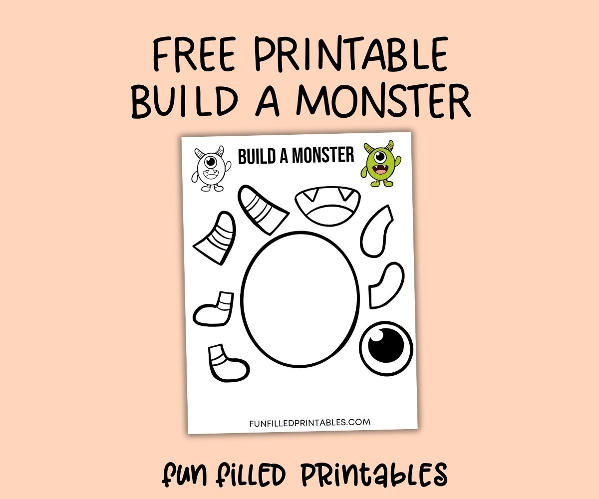 build a monster printable free