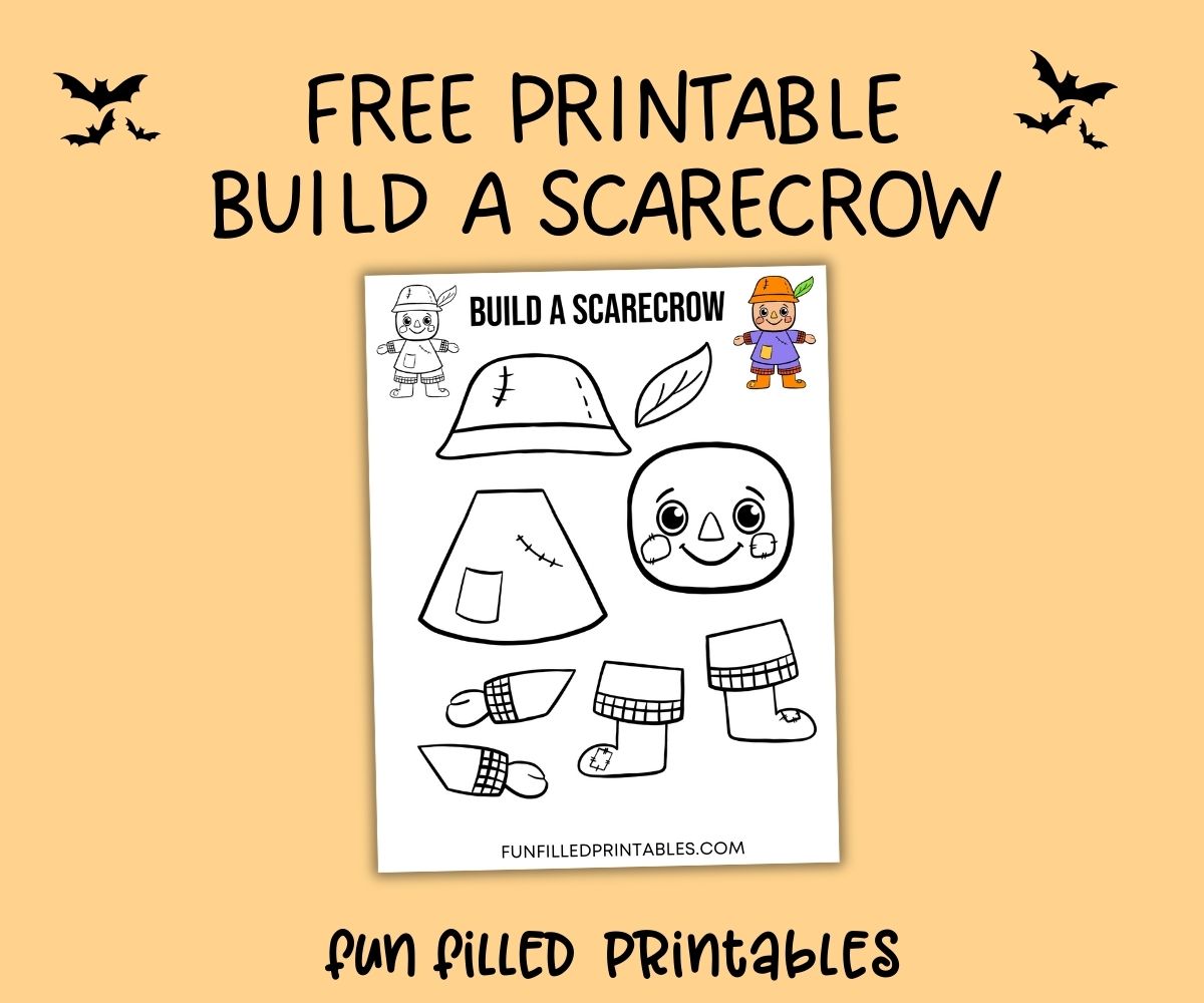 build a scarecrow printable free