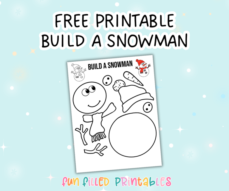 build a snowman printable pdf free