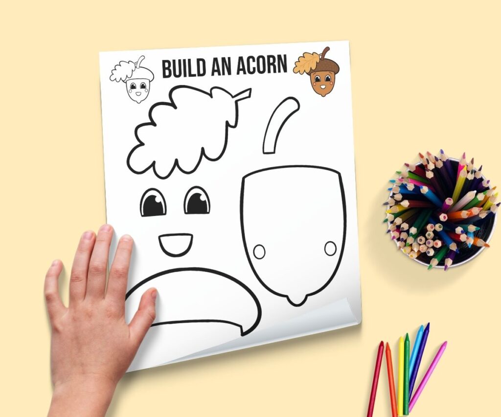 Free Build an Acorn Printable