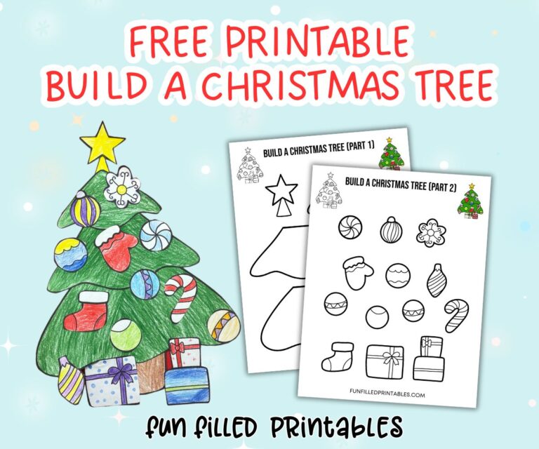 build a christmas tree craft printable