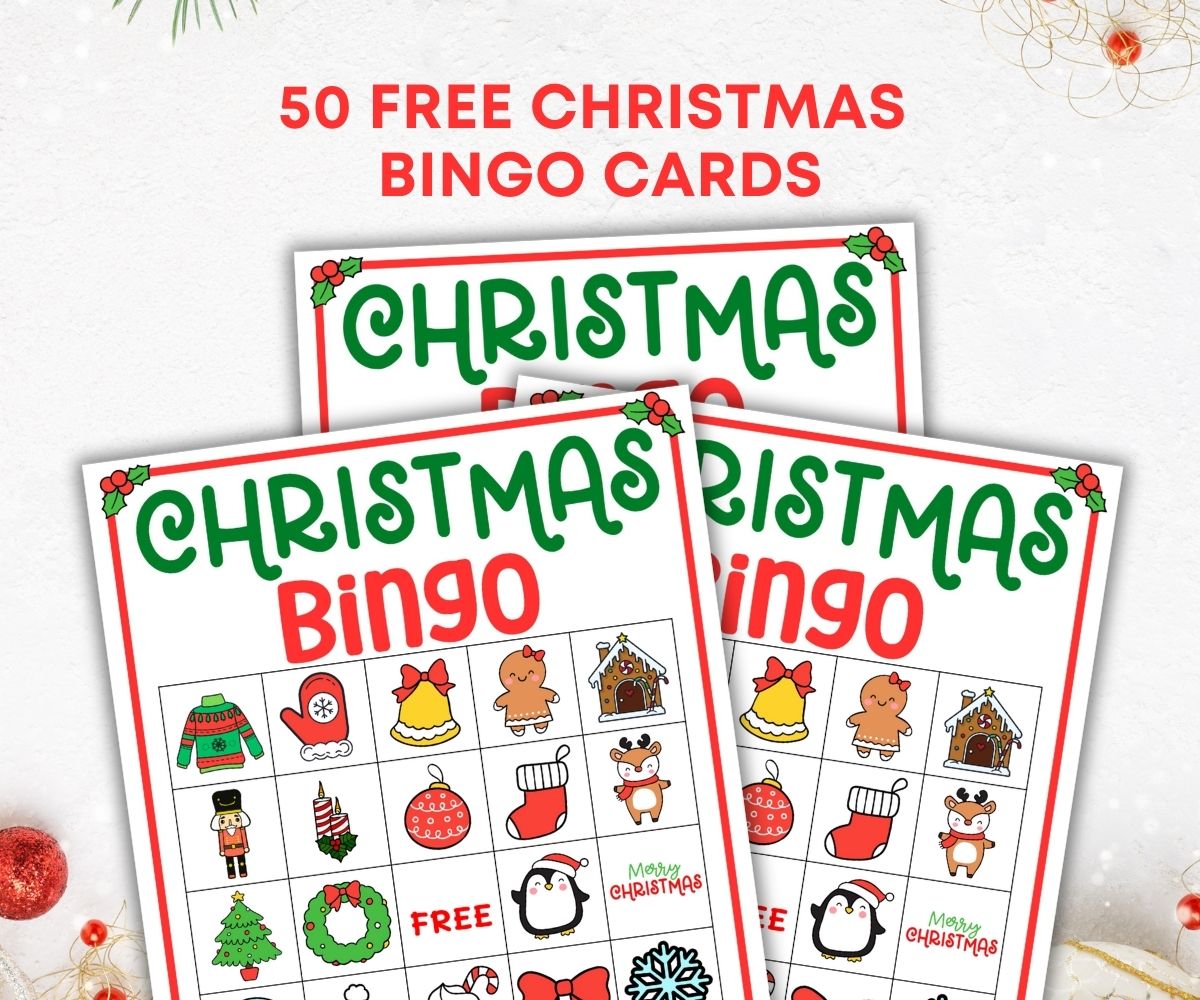 50 free christmas Bingo Game Printable