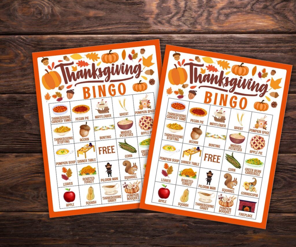 Thanksgiving bingo