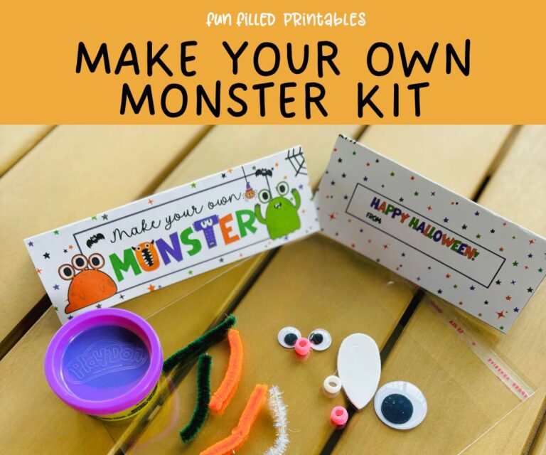 Free Printable Build A Monster Coloring Page -Halloween Craft ...