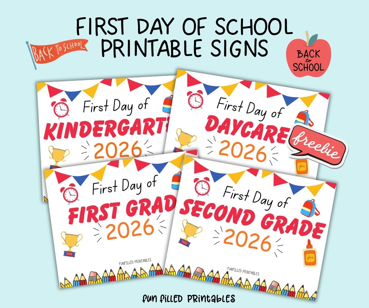 Free First Day of School Sign Printable