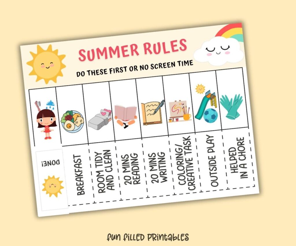 screen time routine for kids