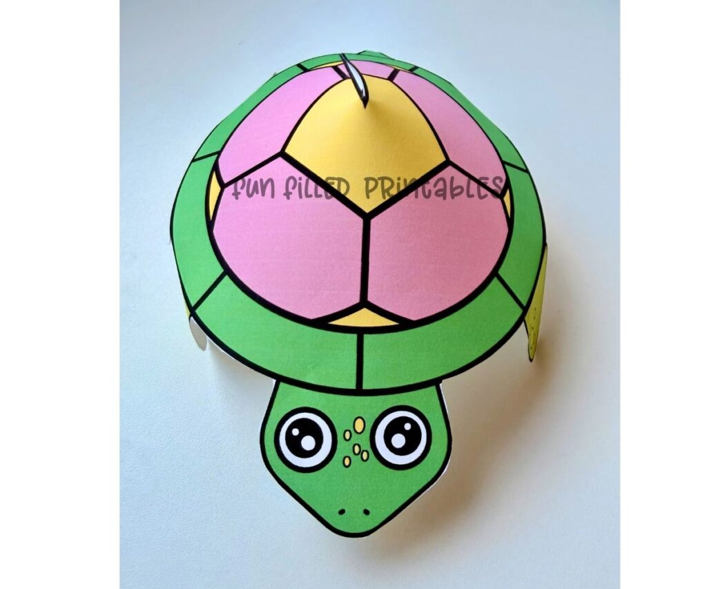 build a 3d turtle craft printable free
