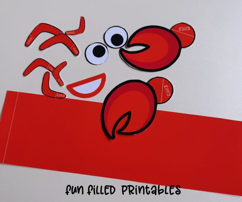 build a crab printable free craft