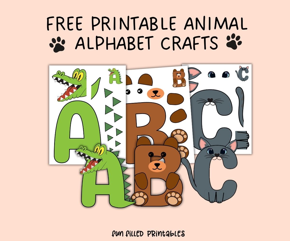 animal alphabet crafts a-z