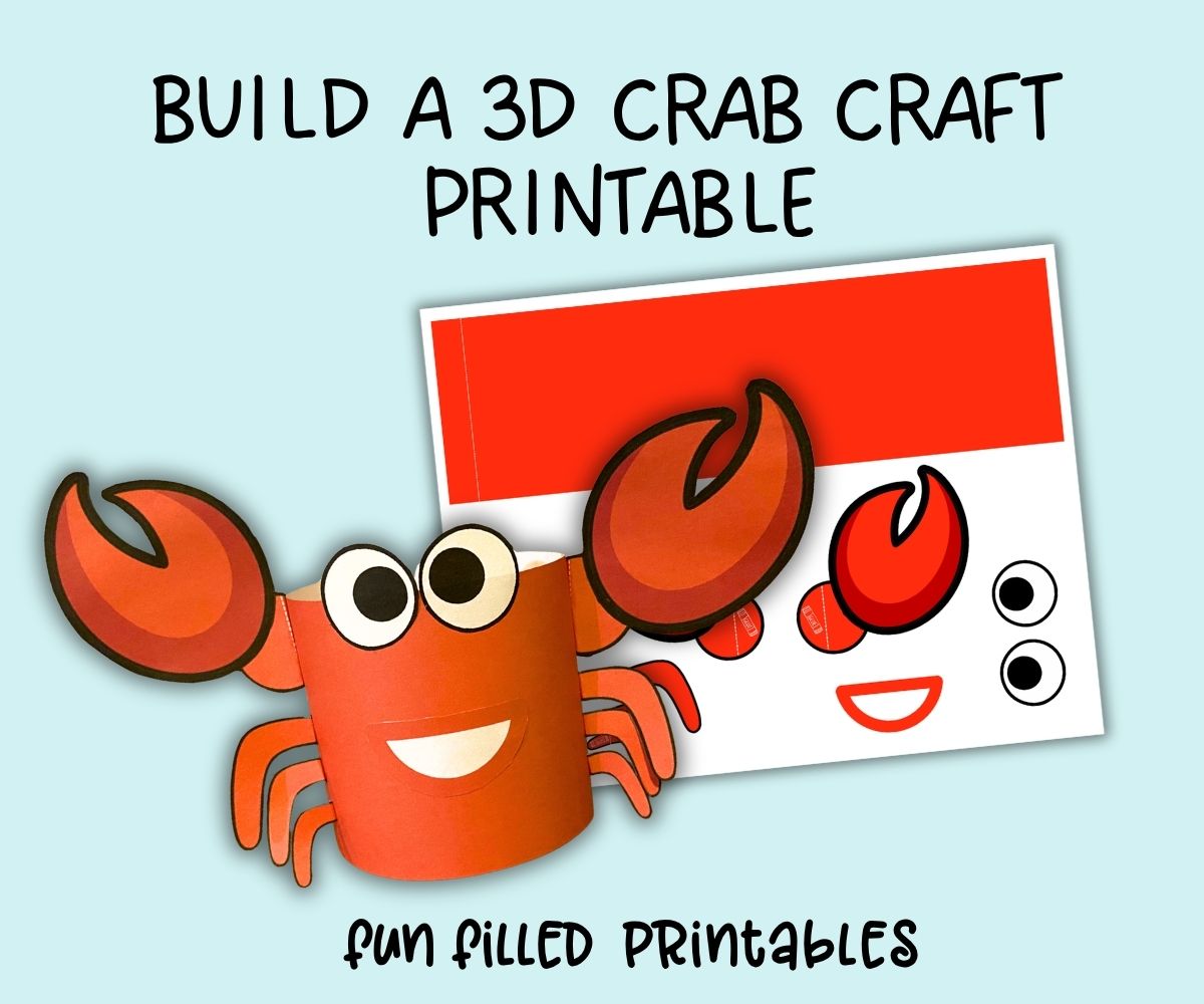 build a crab CRAFT printable