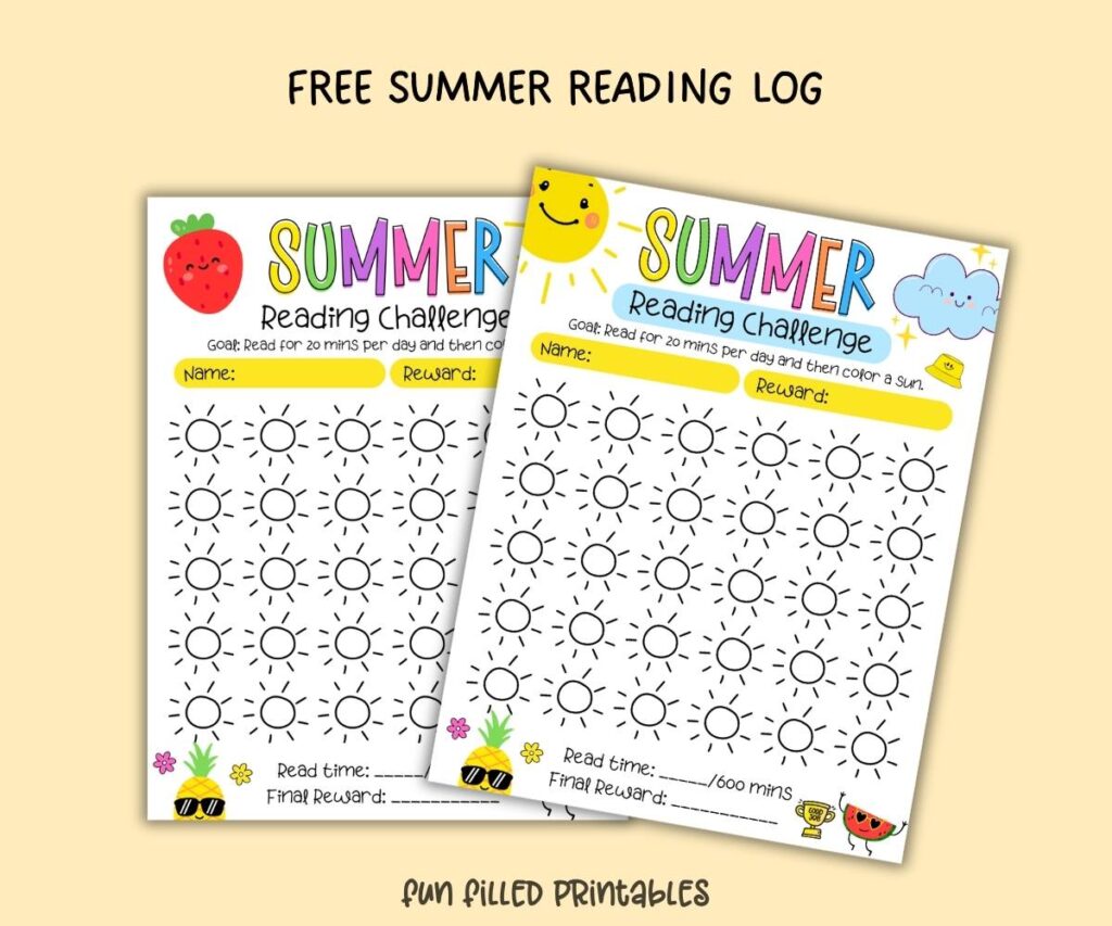 free summer reading log