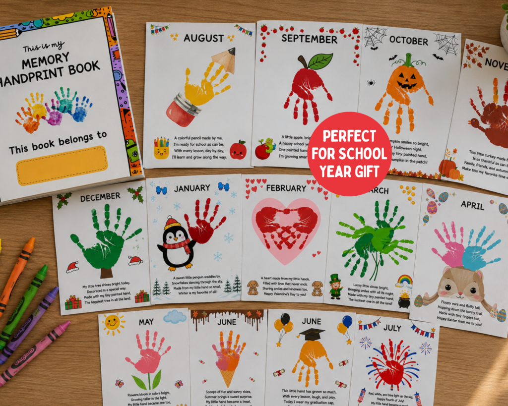 monthly handprint book