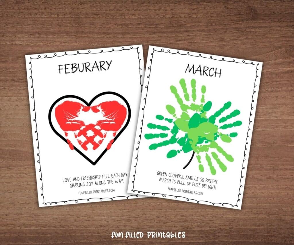 monthly handprint book 