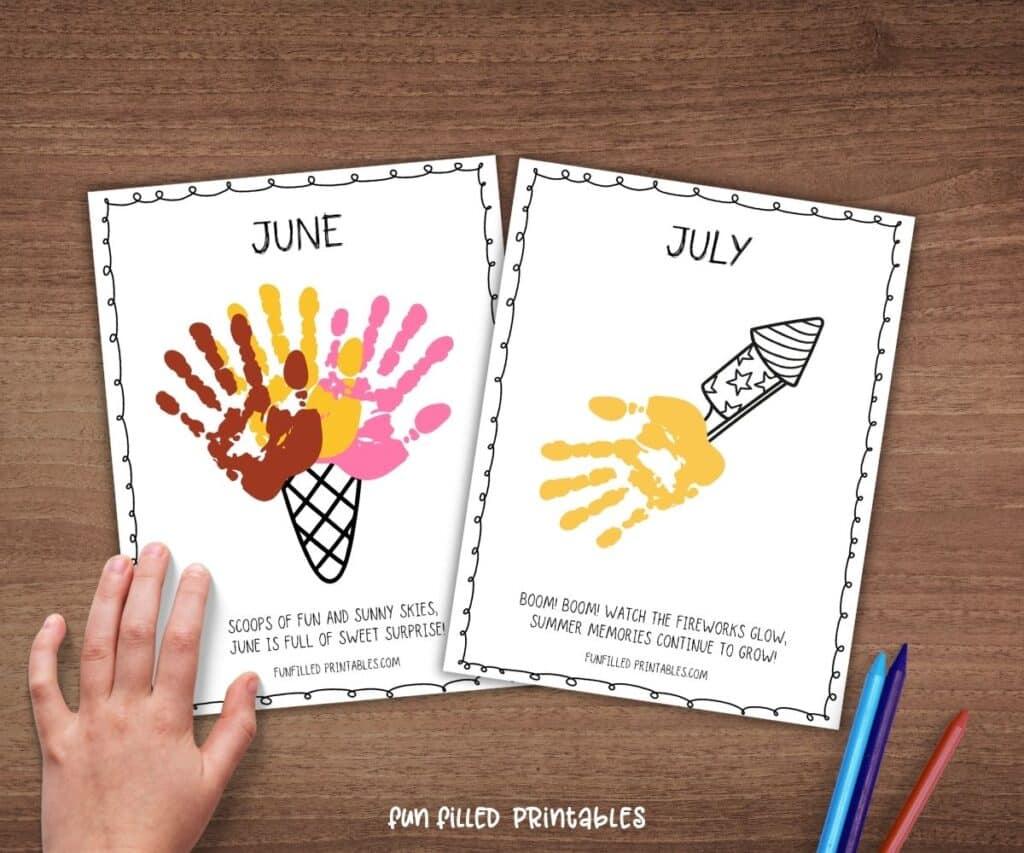 Memory book preschool calendar
