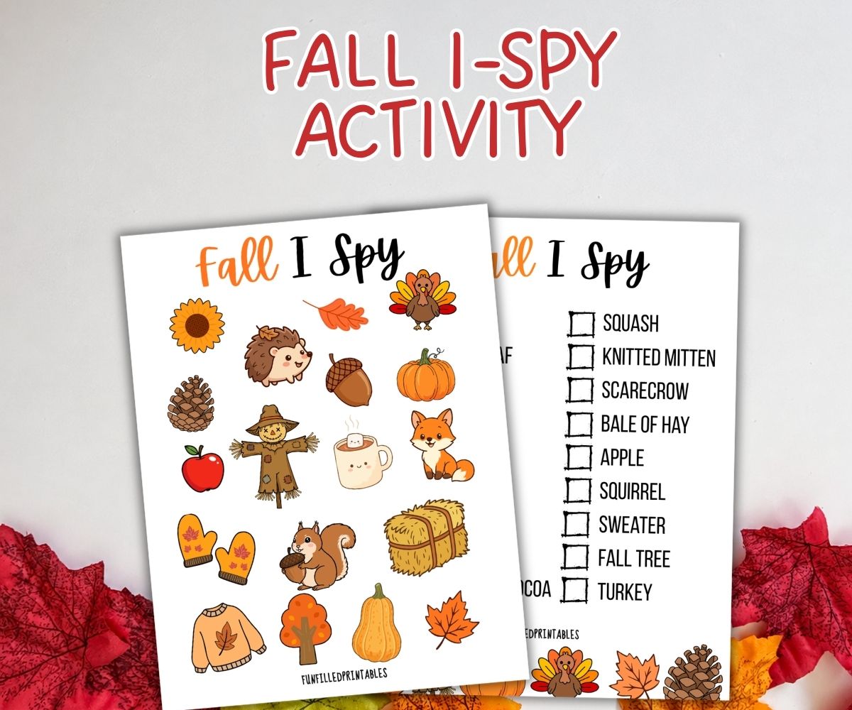 printable i spy fall activity