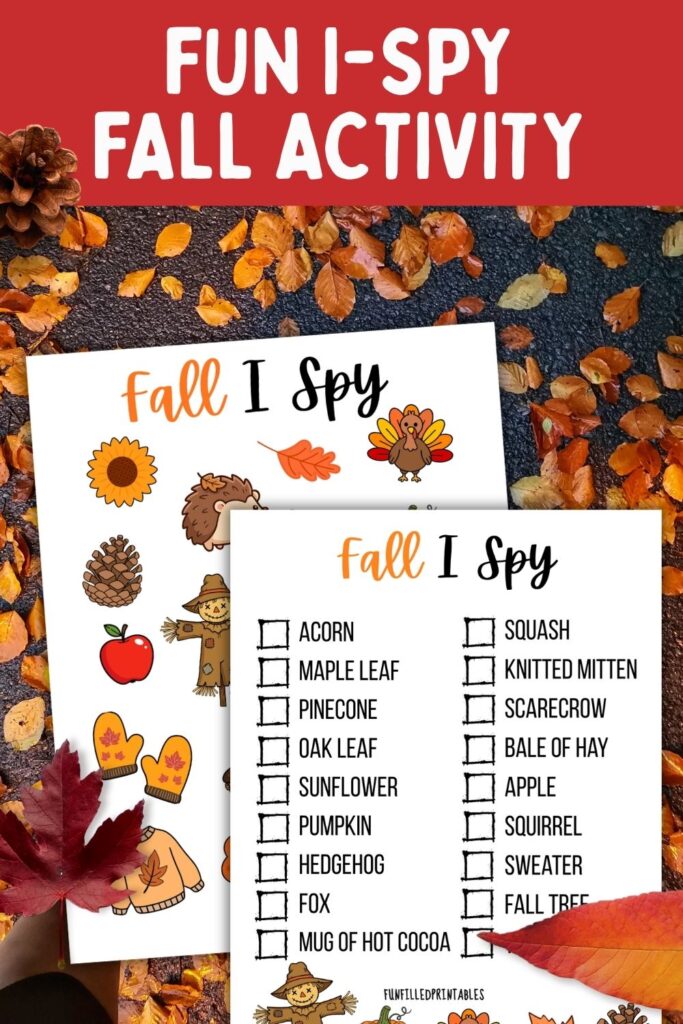 printable fall i-spy activity