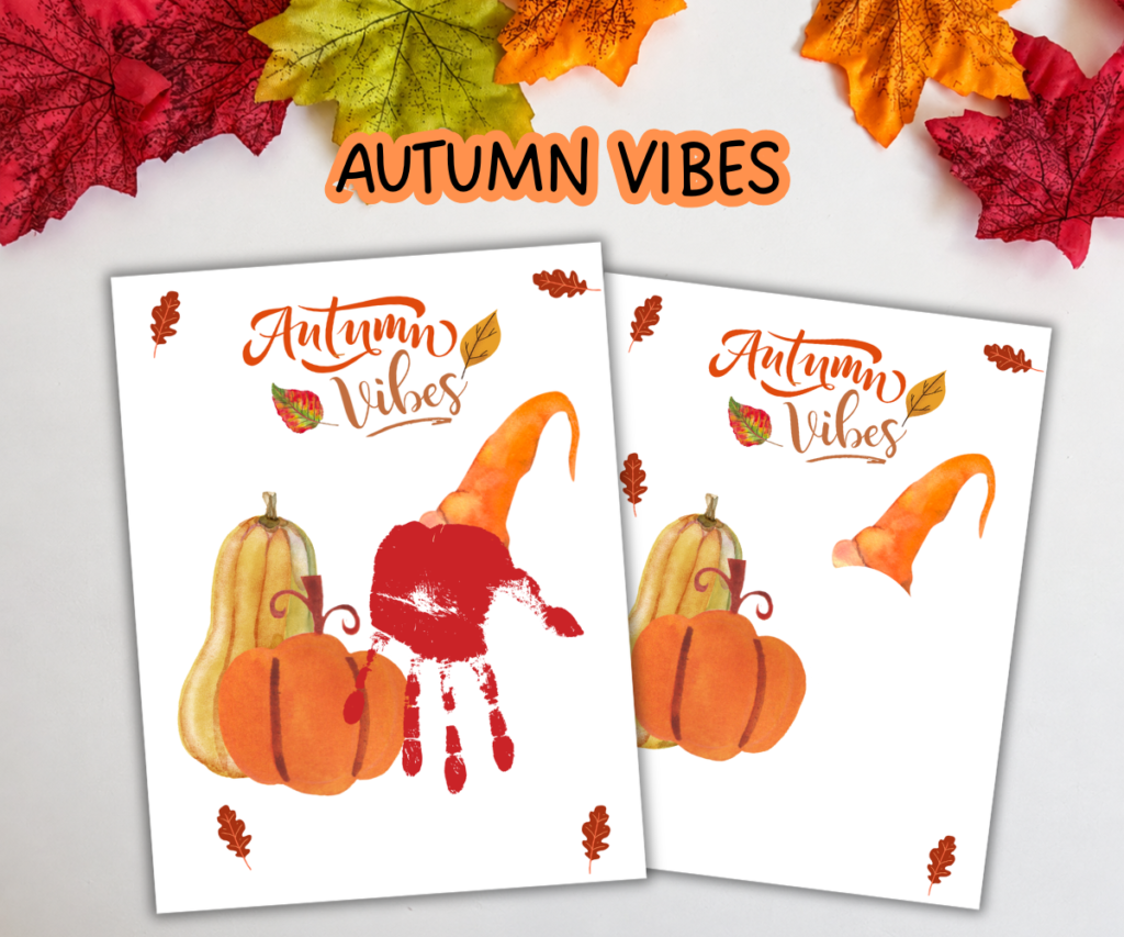 autumn vibes handprint