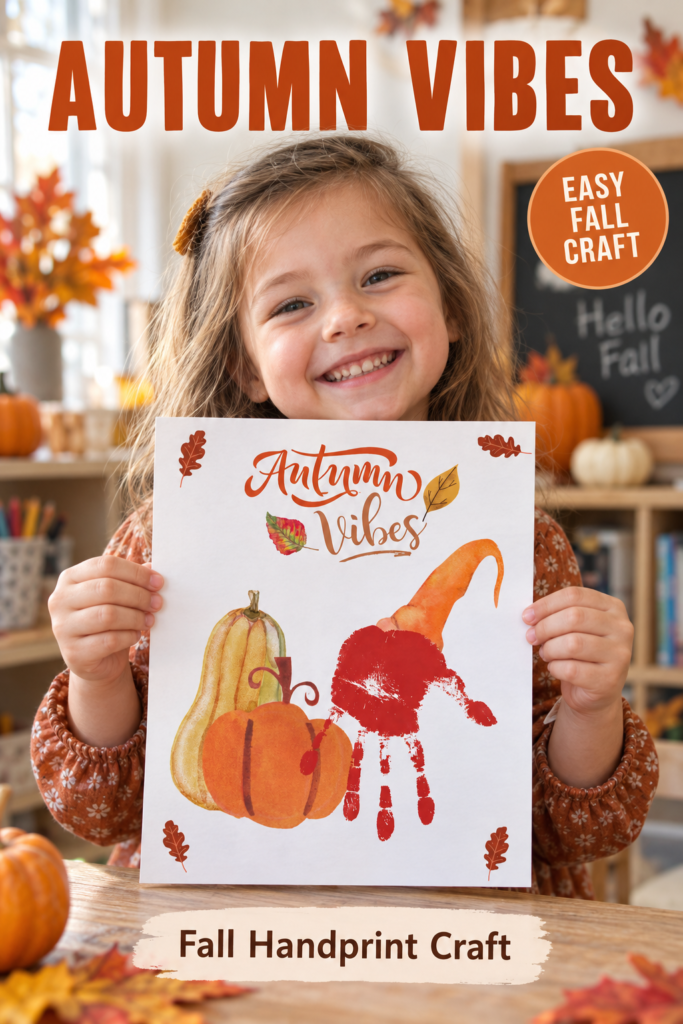 autum vibes handprint
