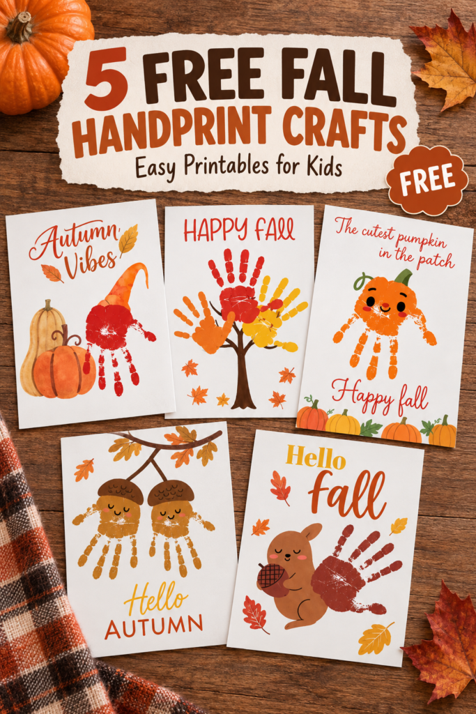 fall handprint crafts