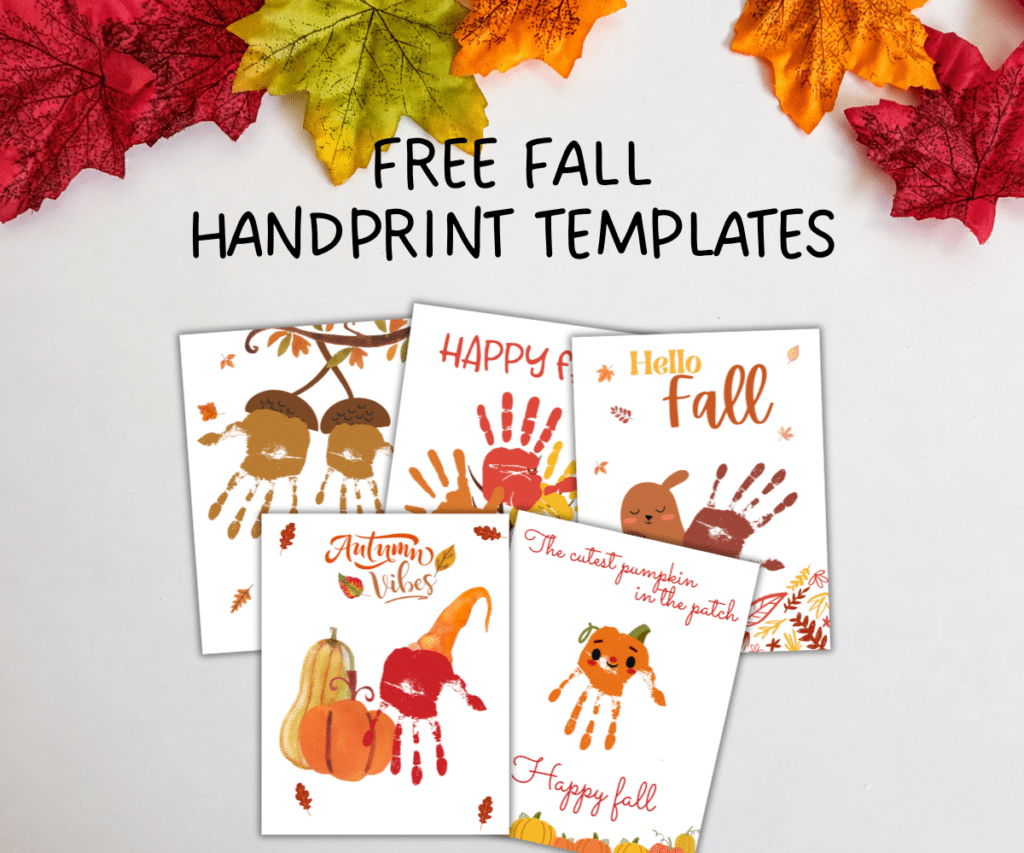 fall handprint crafts for kids