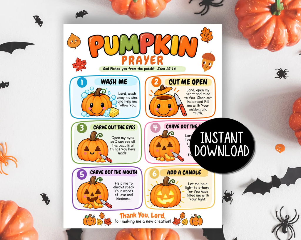  Pumpkin Prayer Printable
