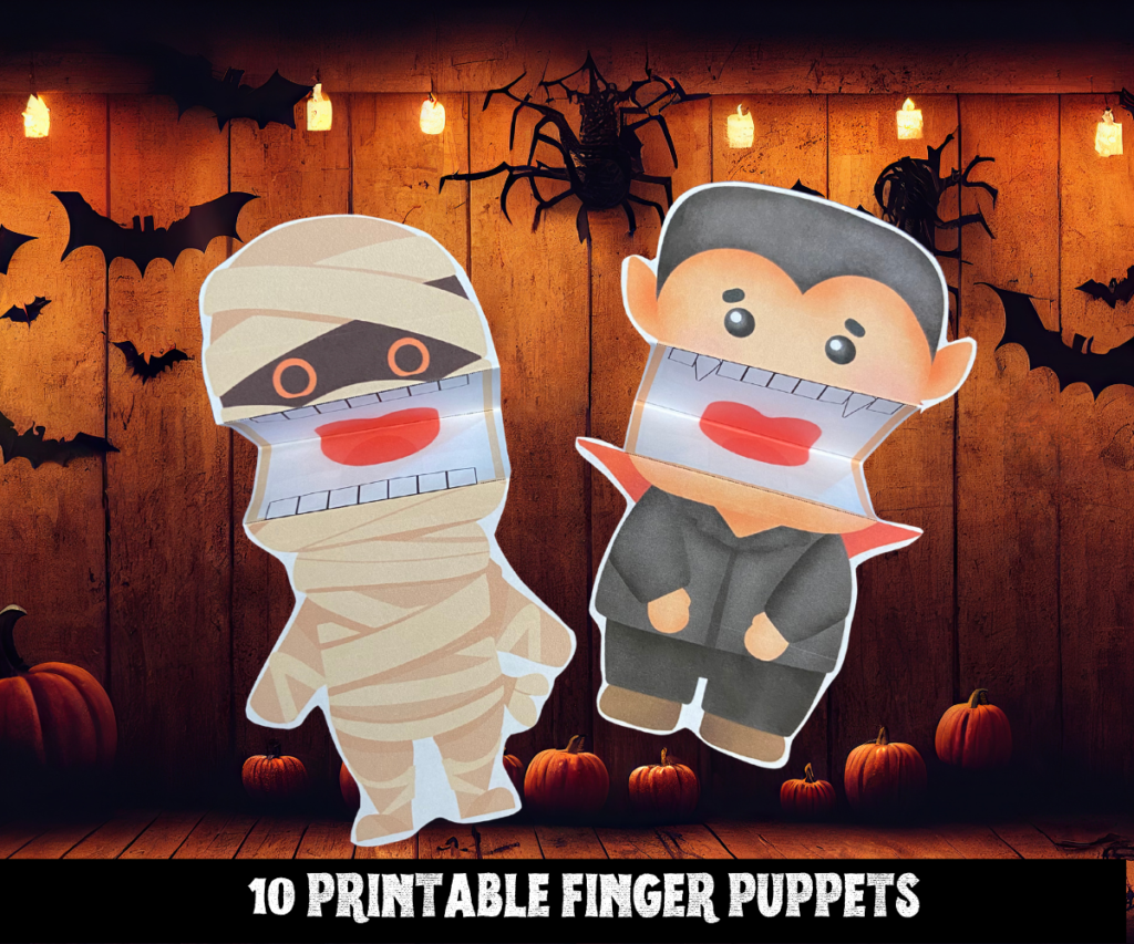 printable halloween puppets