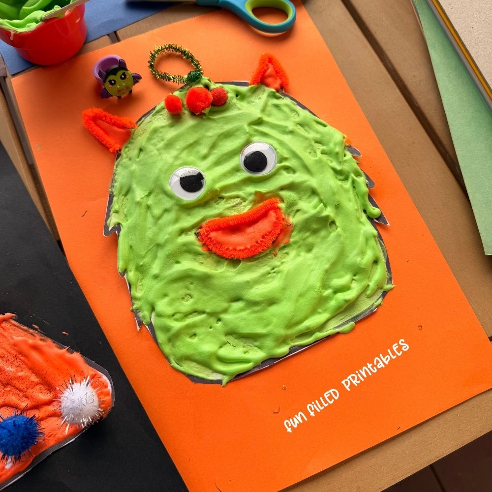 Halloween Puffy Paint Crafts