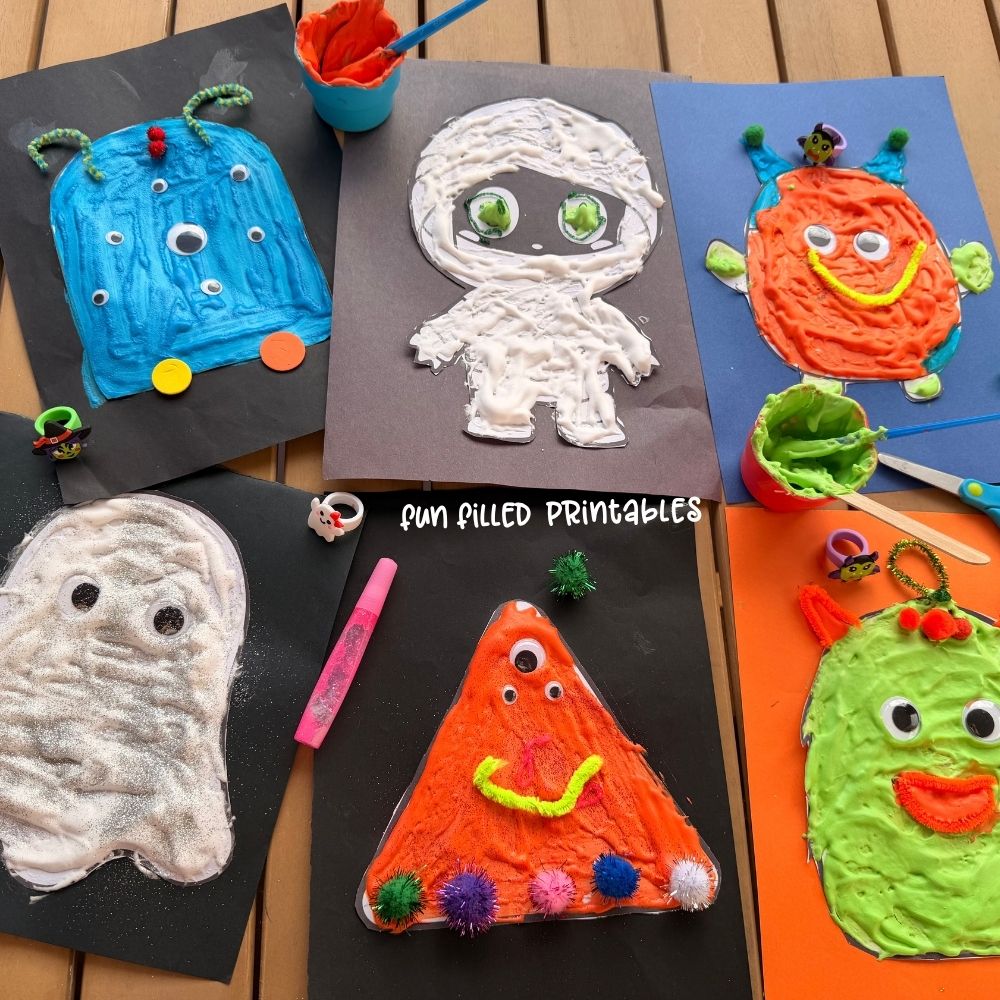 Halloween Puffy Paint Craft