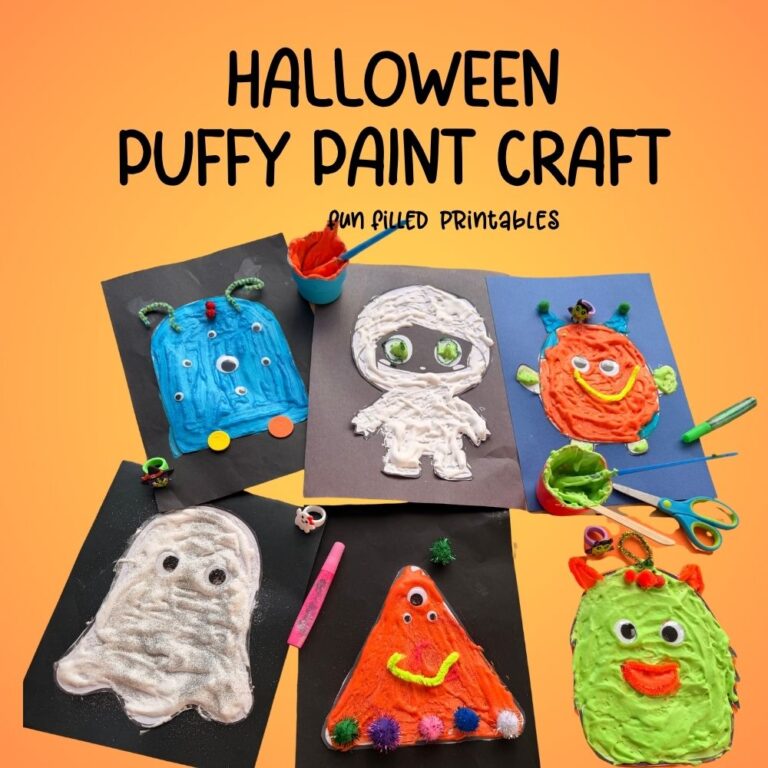 Halloween Puffy Paint Craft
