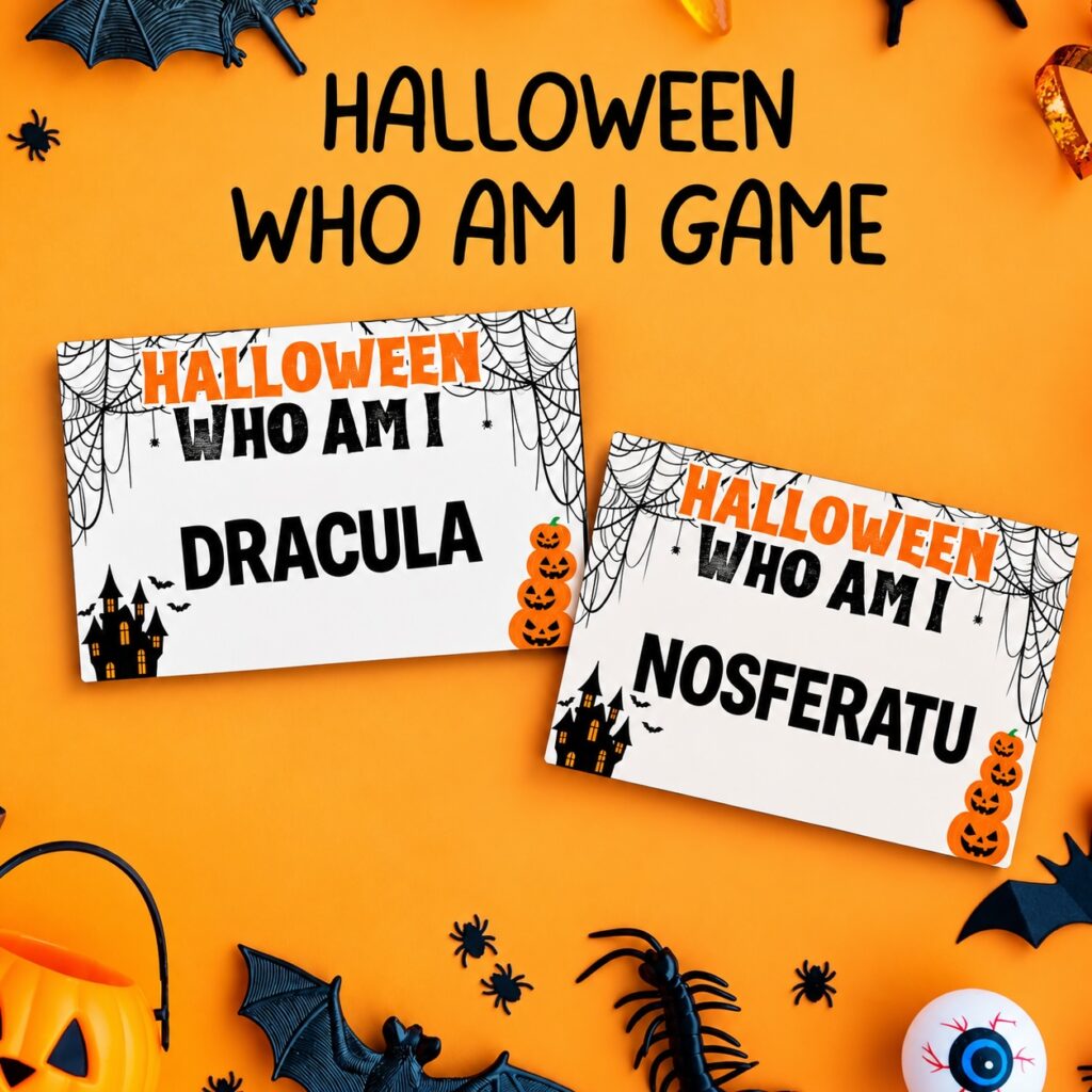 fun HALLOWEEN who am i game printable