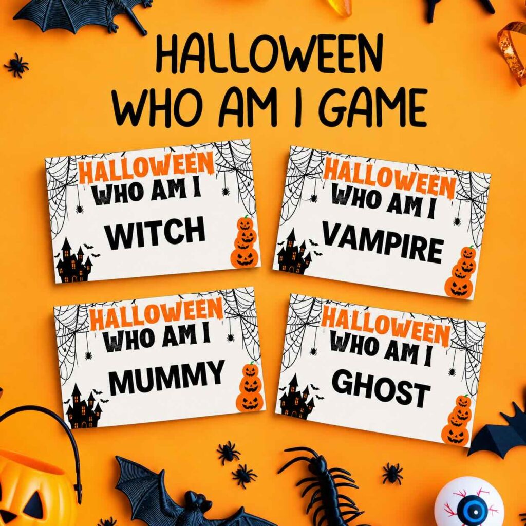fun HALLOWEEN who am i game printable