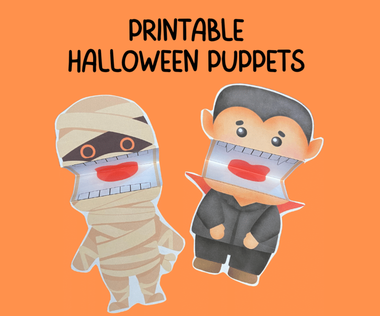 printable halloween puppets