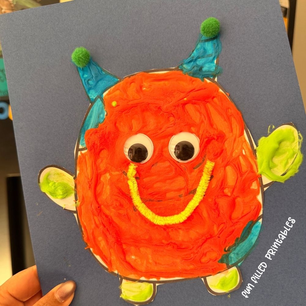 Halloween Puffy Paint Craft