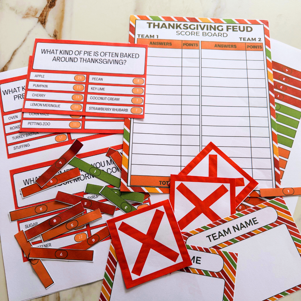 thanksgiving friendly feud game