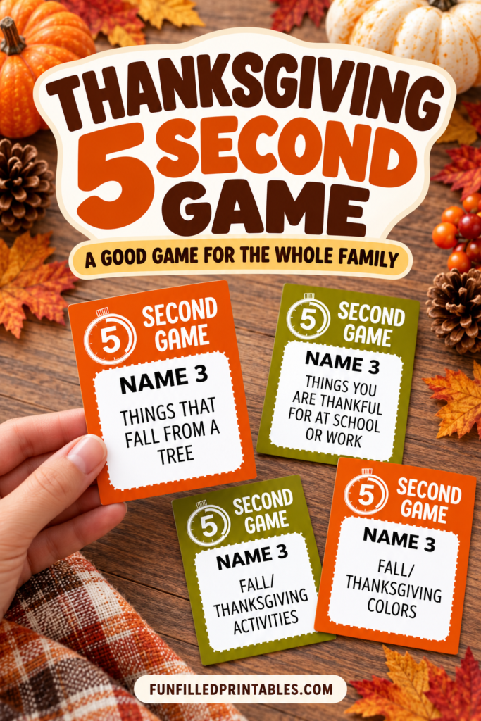 thanksgiving 5 second game